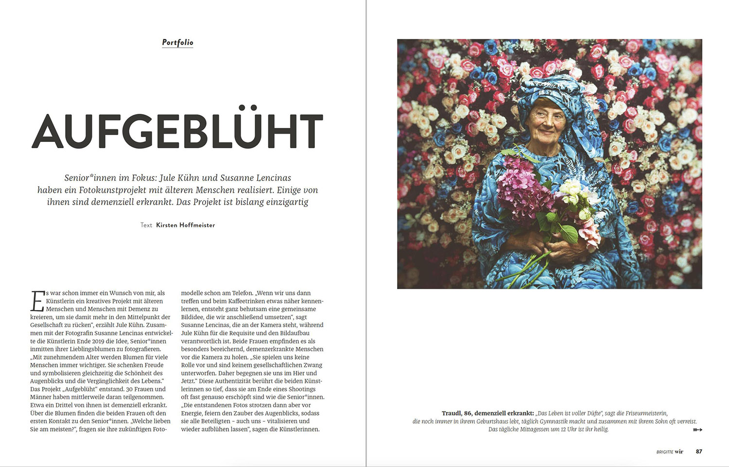 Aufgeblüht in der Brigitte wir