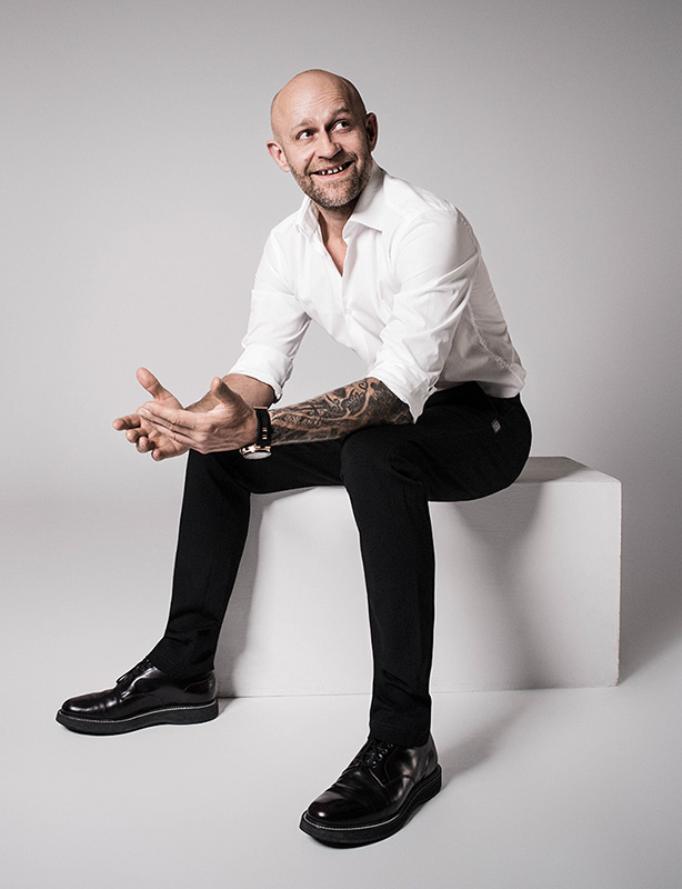 Juergen Vogel Schauspieler im Studio