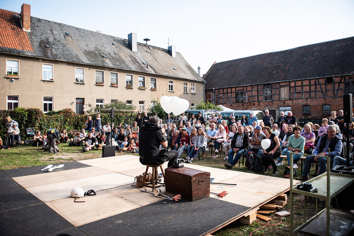 Theaterfotografie Brucca Festival Künstlerstadt Kalbe